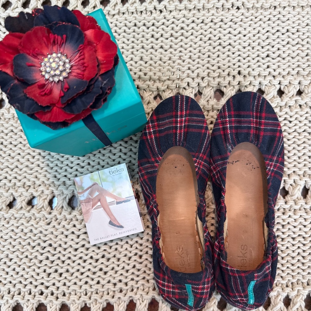 Tieks Women’s Flats in Heritage Plaid